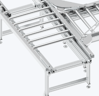 重負荷スタッカブルローラコンベヤ