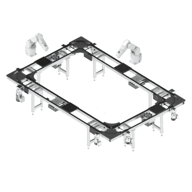 单层线体带机械臂1