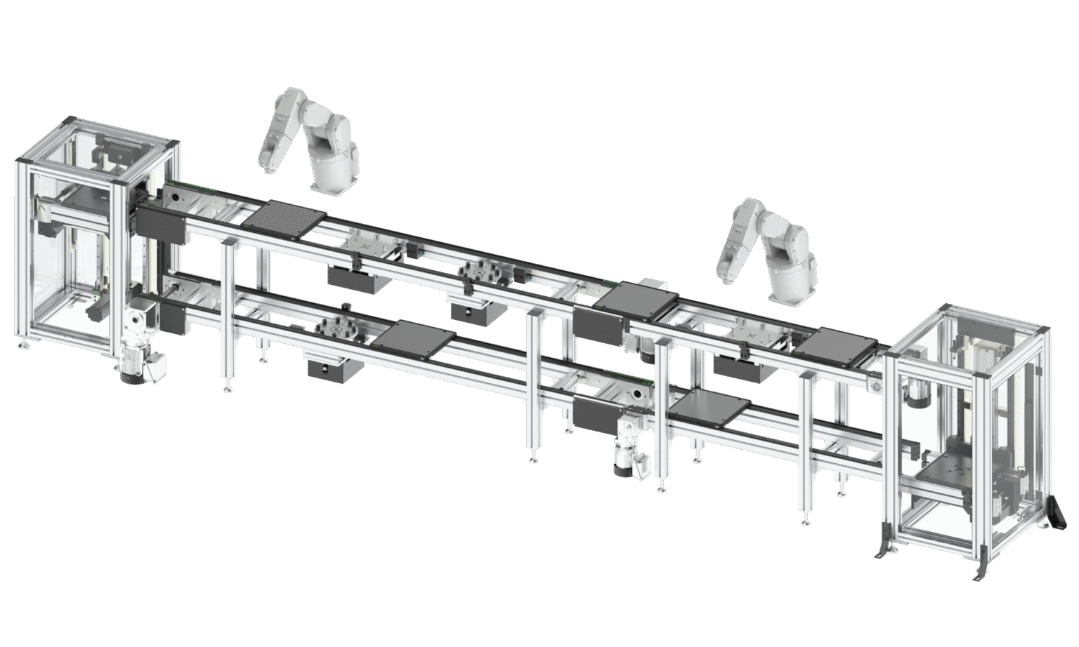 双层输送系统带机械臂1