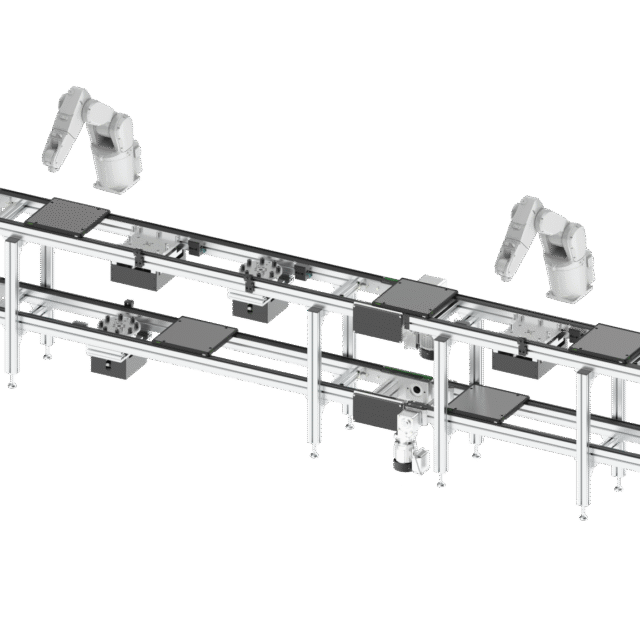 双层输送系统带机械臂1