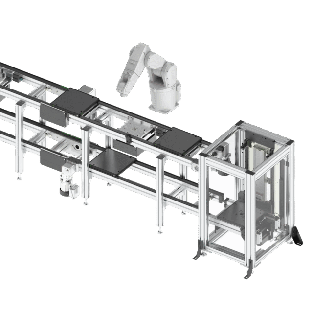 双层输送系统带机械臂3