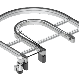 CV2/180 Derece Düz Üst Zincirli Konveyör Eğrisi